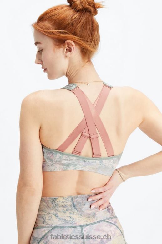 femmes belle soutien-gorge de sport à impact élevé B0B6R1401 roche lunaire/canyon rose Fabletics