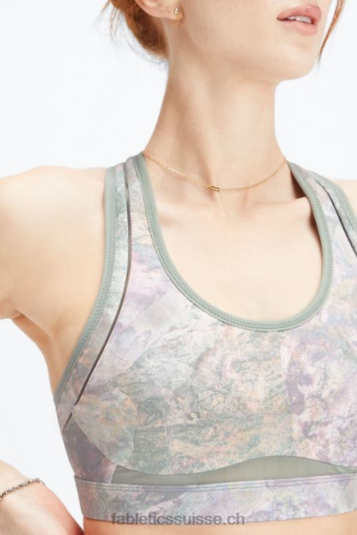 femmes belle soutien-gorge de sport à impact élevé B0B6R1401 roche lunaire/canyon rose Fabletics