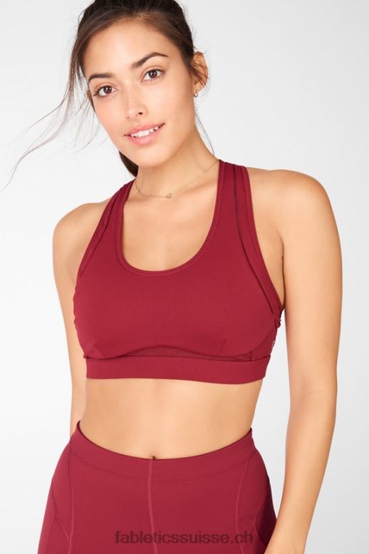 femmes belle soutien-gorge de sport à impact élevé B0B6R1410 brique/ocre Fabletics