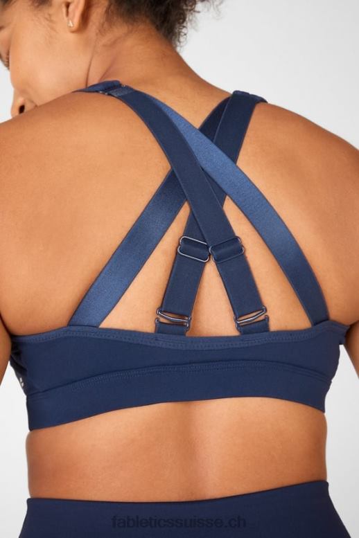 femmes belle soutien-gorge de sport à impact élevé B0B6R1415 bleu marine profond Fabletics