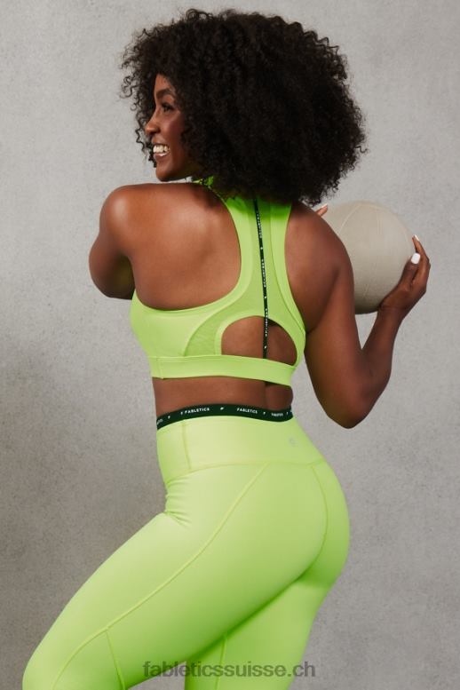 femmes brassière de sport à dos nageur belle B0B6R1395 surligneur Fabletics