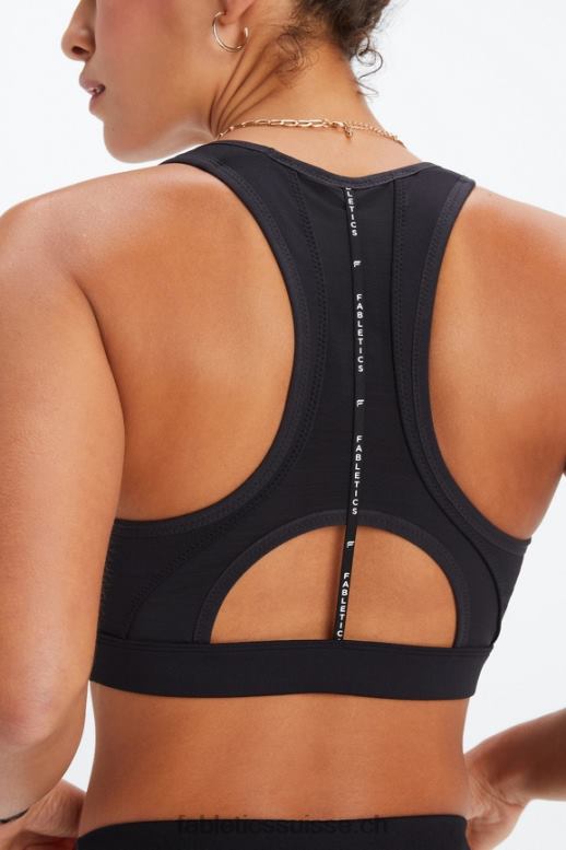 femmes brassière de sport à dos nageur belle B0B6R1396 noir Fabletics
