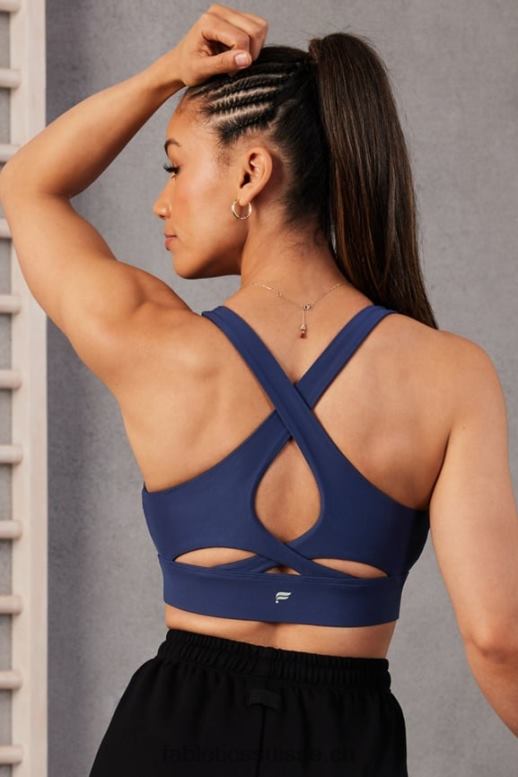 femmes soutien-gorge de sport anti-rebond 89 B0B6R1333 marine collégiale Fabletics
