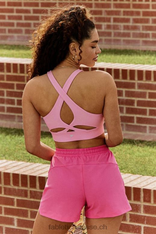 femmes soutien-gorge de sport anti-rebond 89 B0B6R1335 coquelicot rose Fabletics