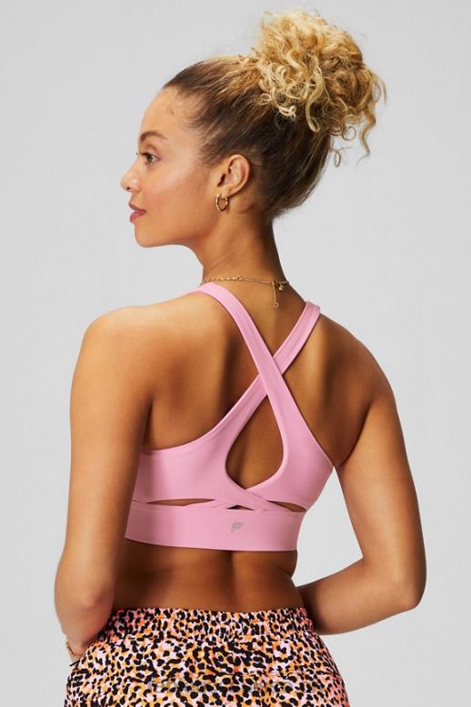 femmes soutien-gorge de sport anti-rebond 89 B0B6R1335 coquelicot rose Fabletics