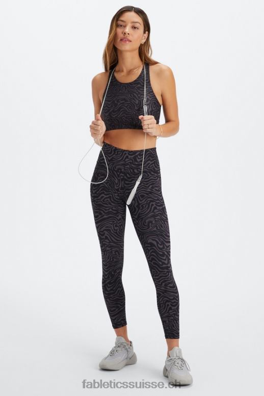 femmes soutien-gorge de sport anti-rebond 90 B0B6R1339 zèbre marbré étain Fabletics