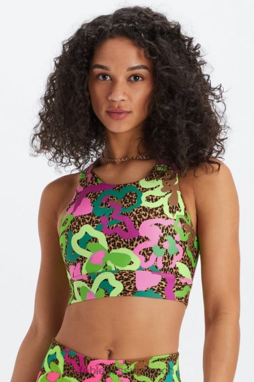 femmes soutien-gorge de sport anti-rebond 91 B0B6R1342 oasis tropicale Fabletics