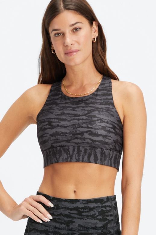 femmes soutien-gorge de sport anti-rebond 91 B0B6R1346 tigresse en étain Fabletics
