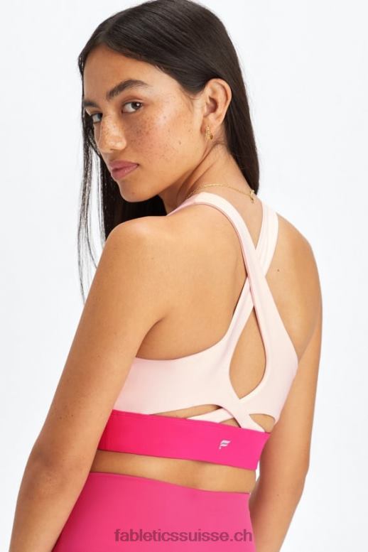 femmes soutien-gorge de sport anti-rebond 92 B0B6R1348 opale/rose peluche Fabletics