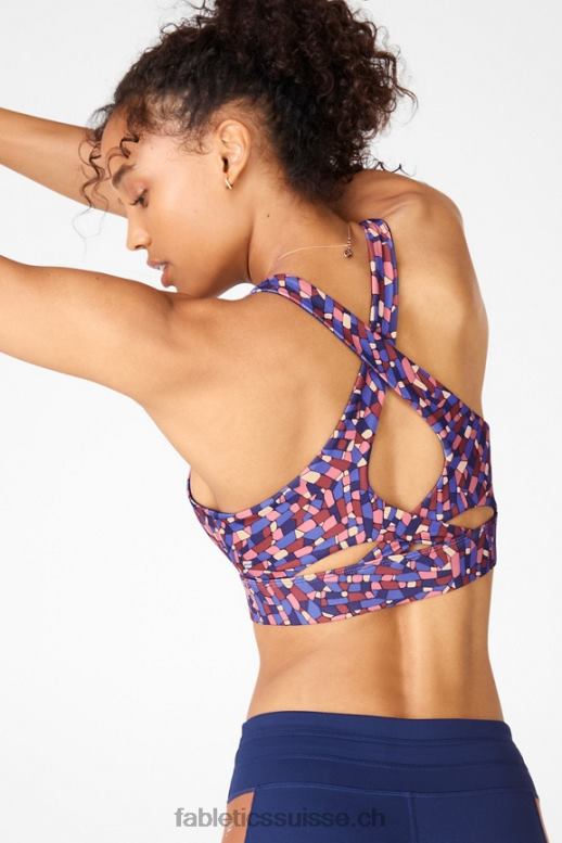 femmes soutien-gorge de sport anti-rebond 94 B0B6R1359 cristallin marine Fabletics