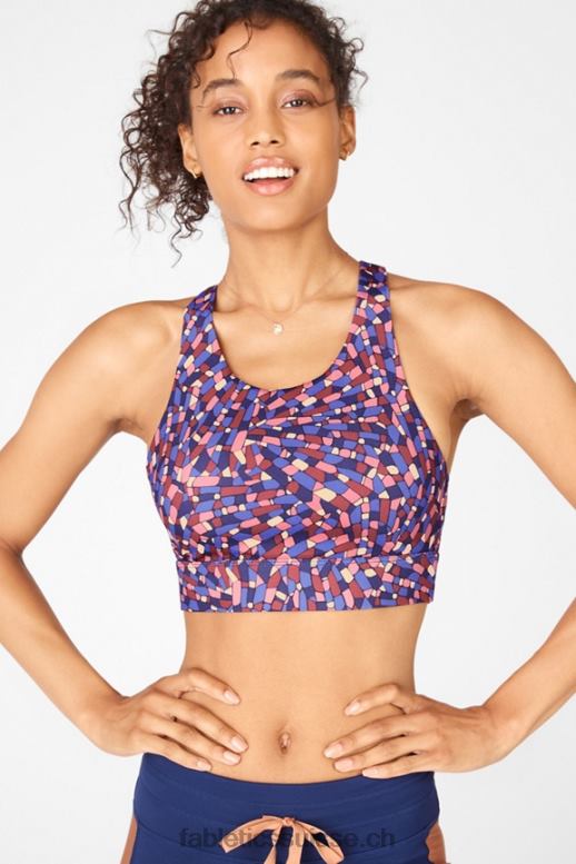 femmes soutien-gorge de sport anti-rebond 94 B0B6R1359 cristallin marine Fabletics