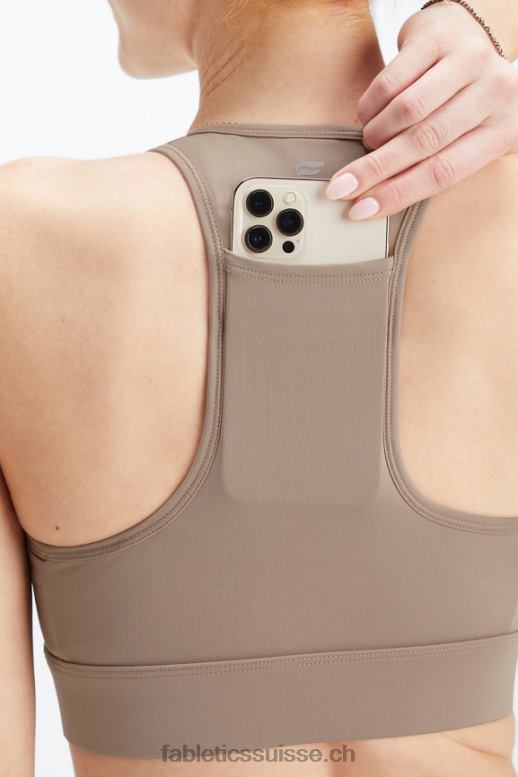 femmes soutien-gorge de sport à impact élevé Trinity Utility B0B6R1416 fumée Fabletics