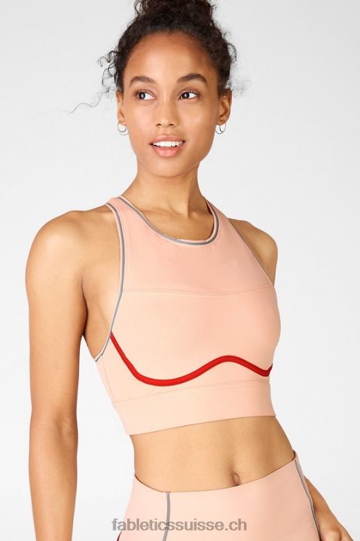 femmes soutien-gorge de sport à impact élevé brynn ii B0B6R1435 bois de santal/kaki/argent réfléchissant Fabletics