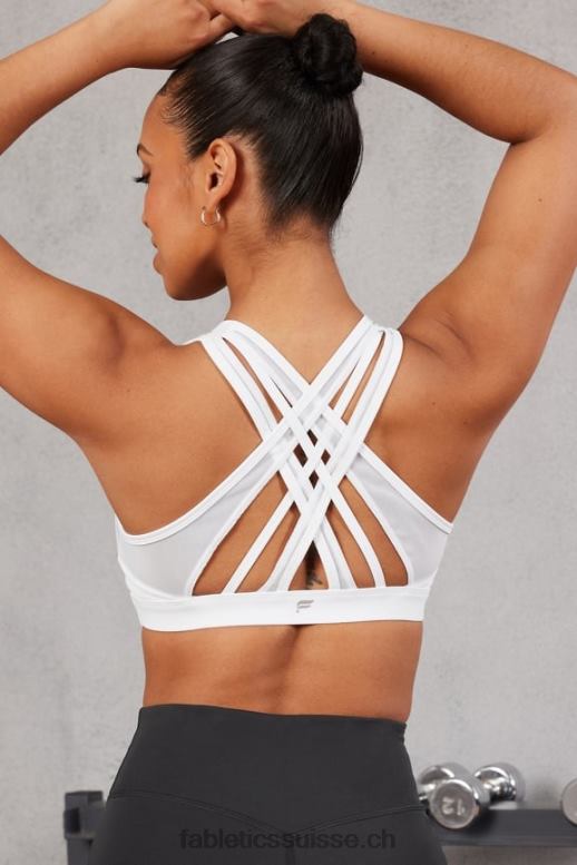 femmes soutien-gorge de sport à impact élevé faye B0B6R1384 blanc classique Fabletics