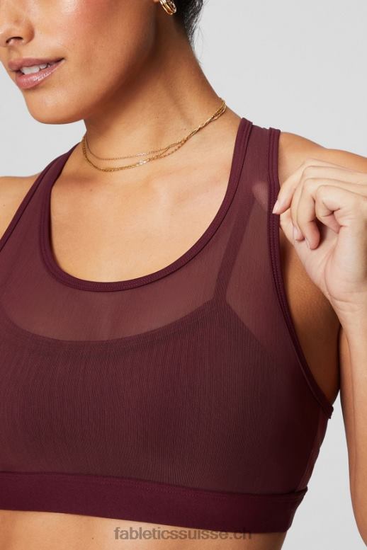 femmes soutien-gorge de sport à impact élevé faye B0B6R1388 merlot Fabletics
