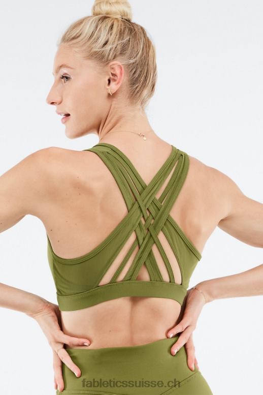 femmes soutien-gorge de sport à impact élevé faye B0B6R1390 olive fanée Fabletics