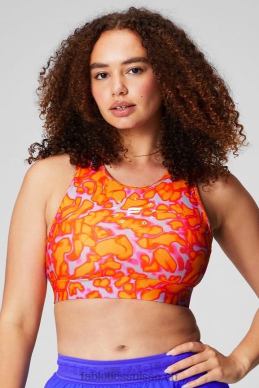 femmes soutien-gorge de sport à impact élevé trinity 95 B0B6R1363 évasion rose folie estivale/soleil de l'après-midi/graphique Fabletics
