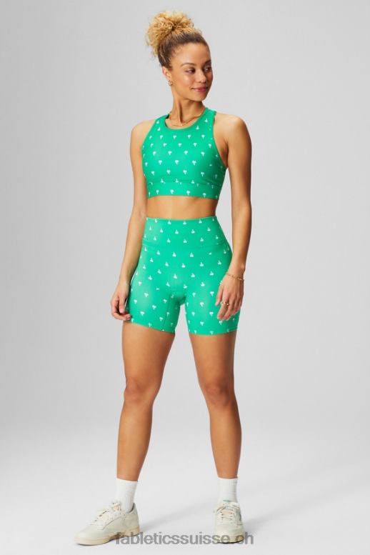 femmes soutien-gorge de sport à impact élevé trinity 96 B0B6R1367 palmier vert chanceux/blanc classique Fabletics