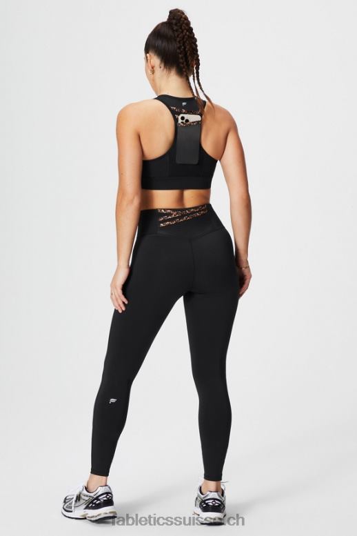 femmes soutien-gorge de sport à impact élevé trinity 96 B0B6R1369 guépard noir/ondé Fabletics