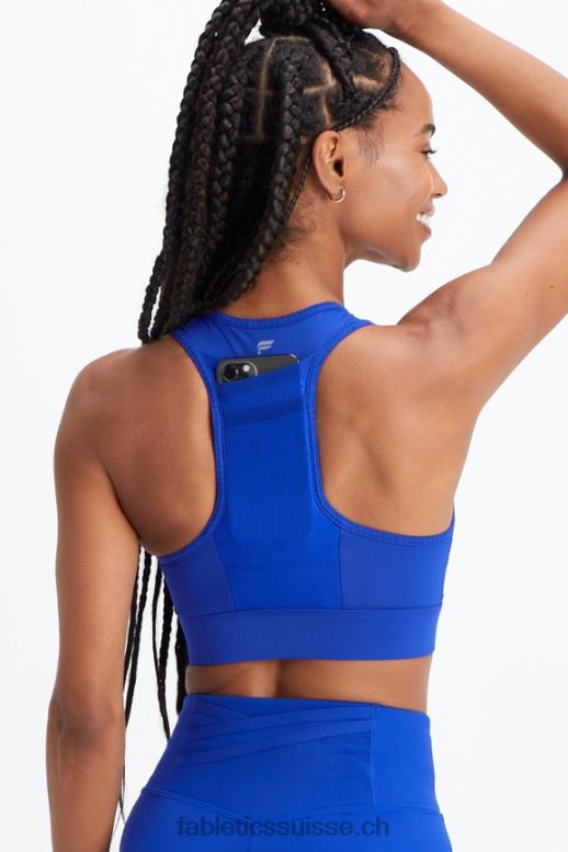 femmes soutien-gorge de sport à impact élevé trinity 96 B0B6R1371 bleu classique Fabletics
