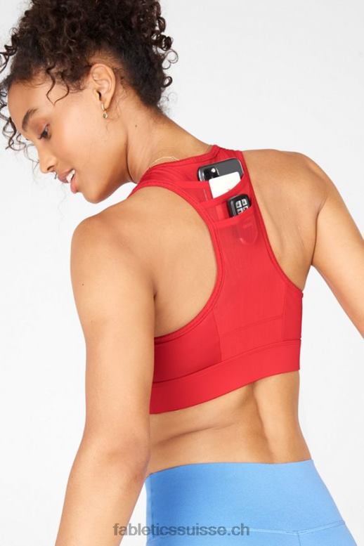 femmes soutien-gorge de sport à impact élevé trinity 98 B0B6R1380 vermillon Fabletics
