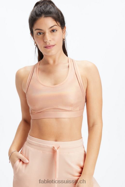 femmes soutien-gorge de sport réglable à fort impact belle irisé B0B6R1402 éclat de teinte rose Fabletics