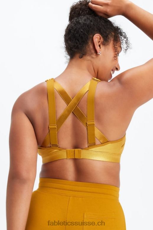 femmes soutien-gorge de sport réglable à fort impact belle irisé B0B6R1403 éclat bronze foncé Fabletics
