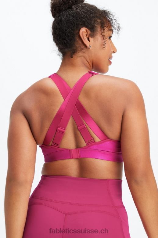 femmes soutien-gorge de sport réglable à fort impact belle irisé B0B6R1404 éclat de sangria Fabletics