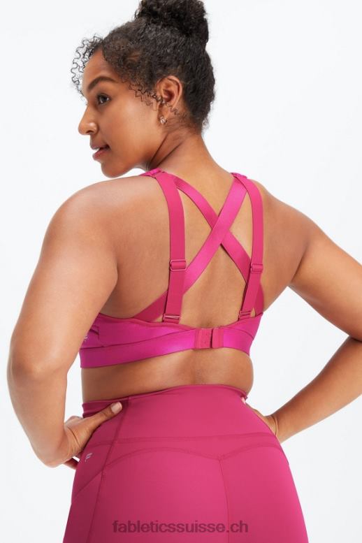 femmes soutien-gorge de sport réglable à fort impact belle irisé B0B6R1404 éclat de sangria Fabletics