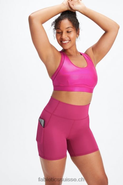 femmes soutien-gorge de sport réglable à fort impact belle irisé B0B6R1404 éclat de sangria Fabletics