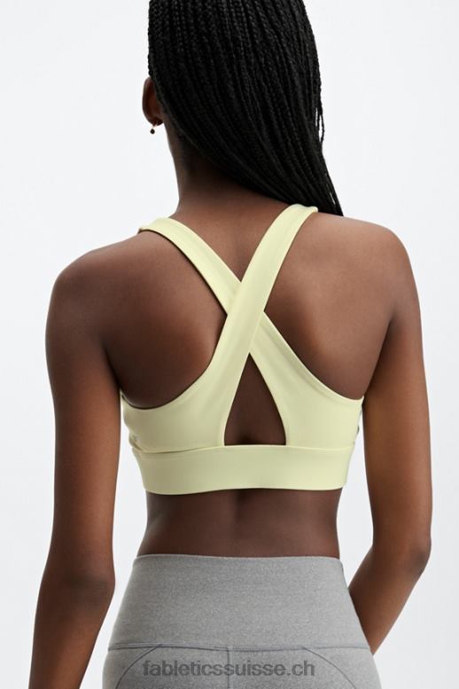 femmes brassière de sport à devant torsadé oasis B0B6R1732 poire claire Fabletics