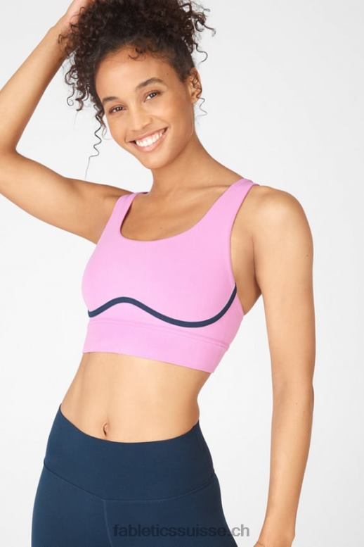 femmes brassière de sport freya en maille sculpturale B0B6R1900 misty lilas/bleu nova Fabletics
