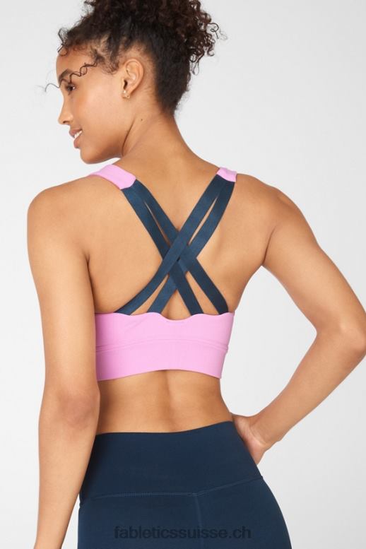 femmes brassière de sport freya en maille sculpturale B0B6R1900 misty lilas/bleu nova Fabletics