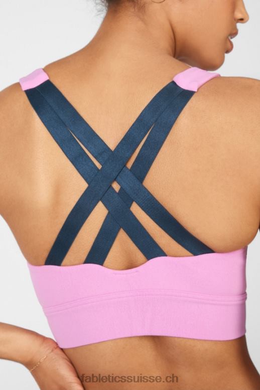 femmes brassière de sport freya en maille sculpturale B0B6R1900 misty lilas/bleu nova Fabletics