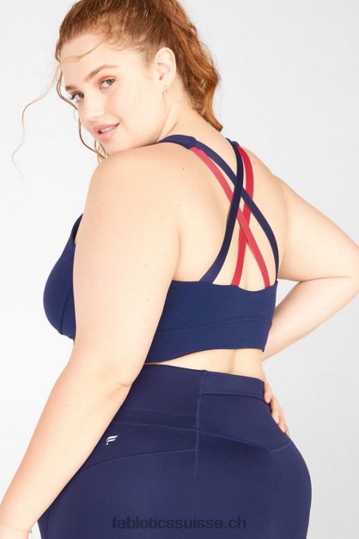femmes brassière de sport freya en maille sculpturale B0B6R1902 abîme/vermillon Fabletics