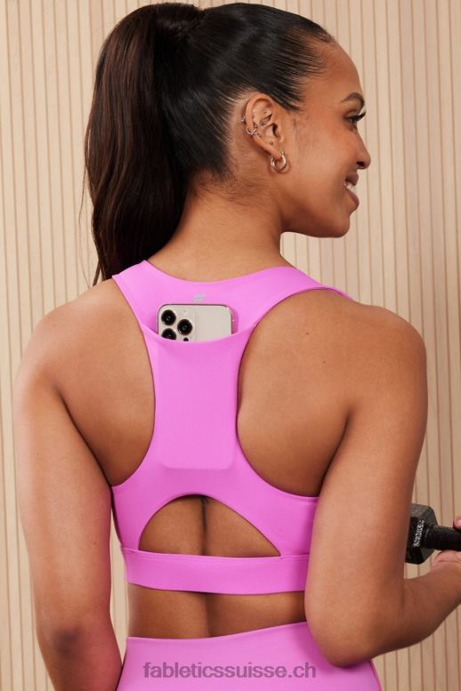 femmes brassière de sport midi à impact moyen on-the-go 127 B0B6R1821 évasion rose Fabletics