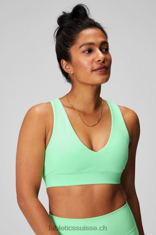 femmes brassière de sport midi à impact moyen on-the-go 127 B0B6R1822 citron vert sucré Fabletics
