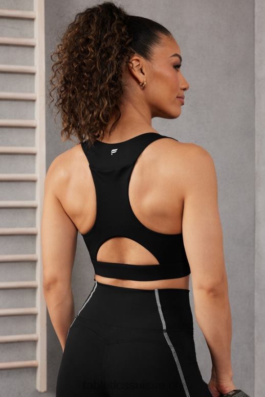 femmes brassière de sport midi à impact moyen on-the-go 127 B0B6R1823 noir Fabletics