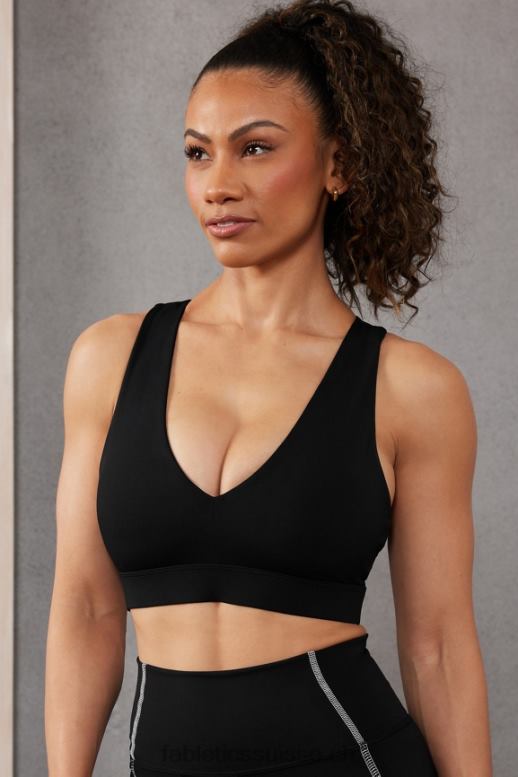 femmes brassière de sport midi à impact moyen on-the-go 127 B0B6R1823 noir Fabletics