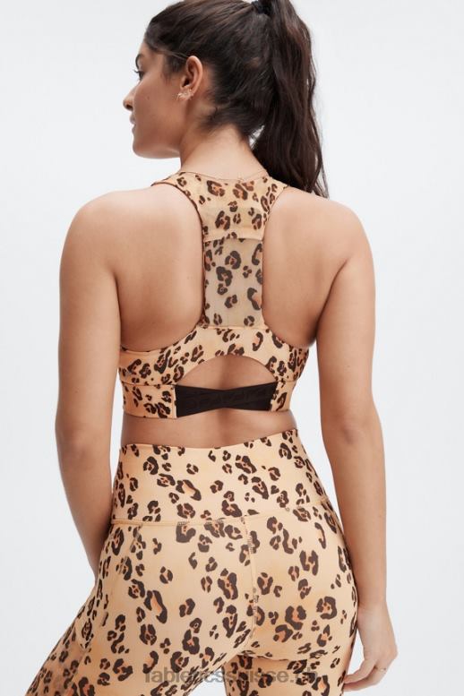 femmes brassière de sport midi à impact moyen on-the-go 128 B0B6R1828 léopard du désert Fabletics