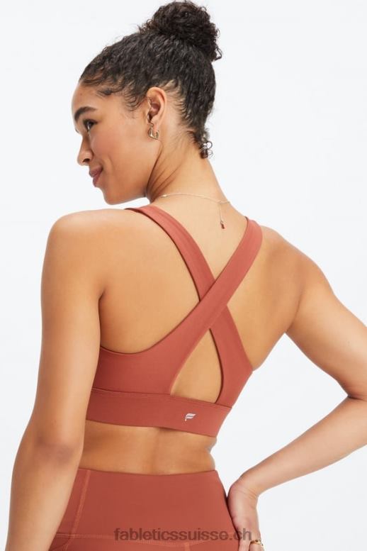 femmes brassière de sport oasis twist 105 B0B6R1699 acajou Fabletics