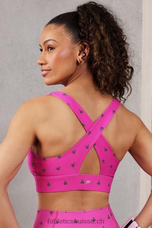 femmes brassière de sport oasis twist 105 B0B6R1702 palmier d\'évasion rose Fabletics