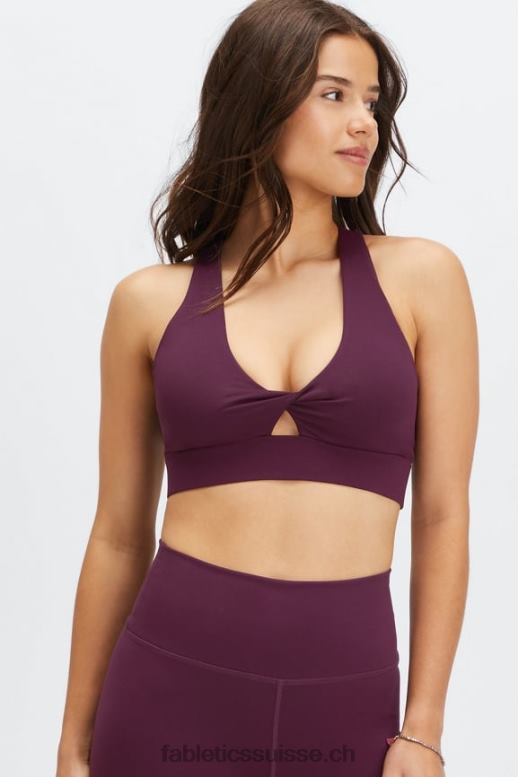 femmes brassière de sport twist oasis 107 B0B6R1713 Bourgogne Fabletics