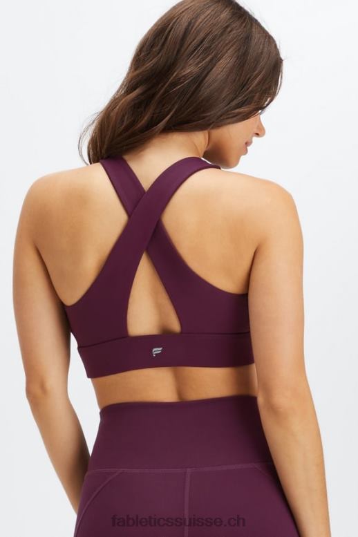 femmes brassière de sport twist oasis 107 B0B6R1713 Bourgogne Fabletics