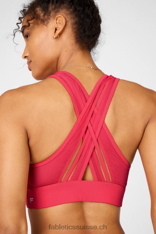 femmes faye soutien-gorge de sport à impact moyen ii B0B6R1910 rouge à lèvres rouge Fabletics
