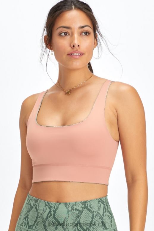 femmes soutien-gorge de sport harlyn midi à impact moyen B0B6R1851 serpent cactus/canyon rose Fabletics