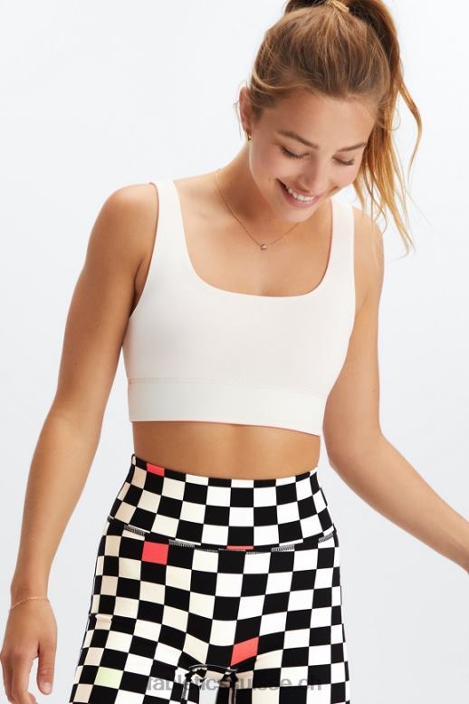 femmes soutien-gorge de sport harlyn midi à impact moyen B0B6R1854 flamme orange/soie Fabletics