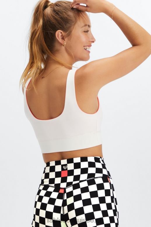 femmes soutien-gorge de sport harlyn midi à impact moyen B0B6R1854 flamme orange/soie Fabletics