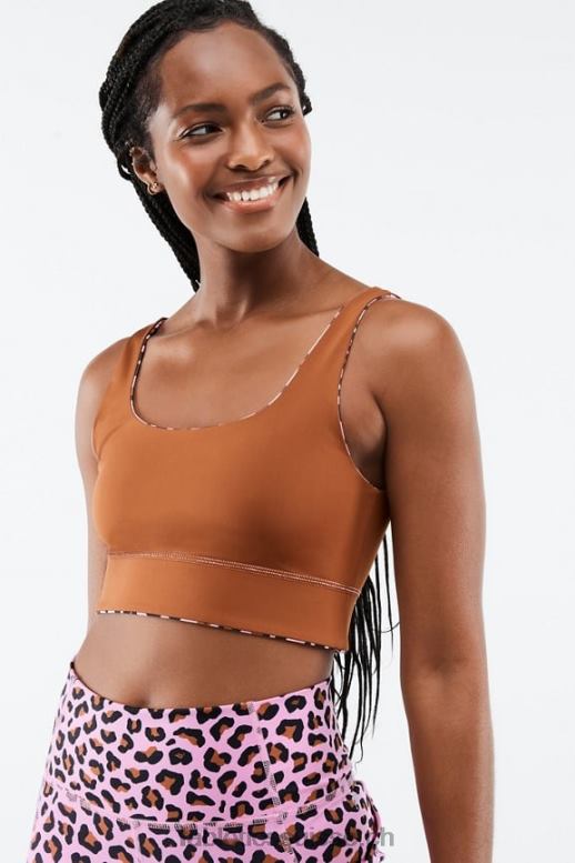 femmes soutien-gorge de sport harlyn midi à impact moyen B0B6R1856 rose clair meru/teck Fabletics