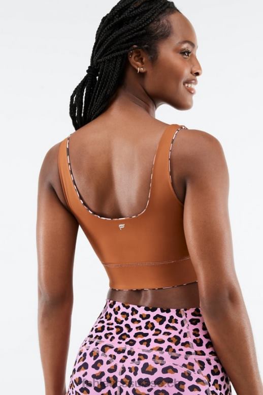 femmes soutien-gorge de sport harlyn midi à impact moyen B0B6R1856 rose clair meru/teck Fabletics